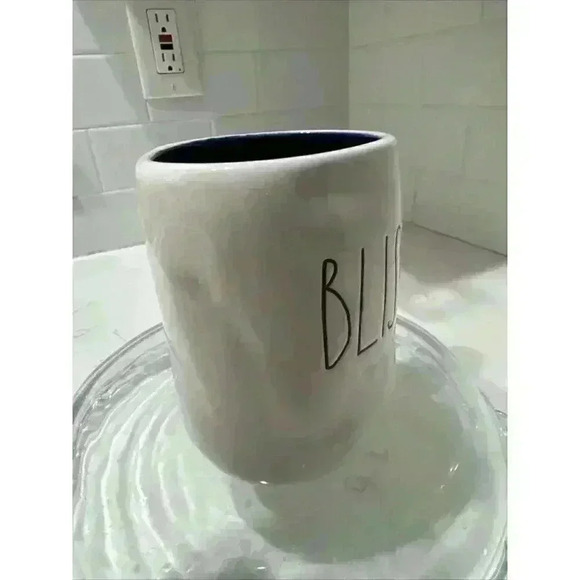 Rae Dunn BLISS Mug Magenta Artisan Collection Coffee Tea Blue Interior - Picture 7 of 9